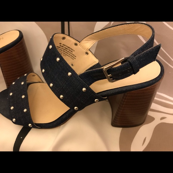 Denim wedge sandals - Picture 2 of 3